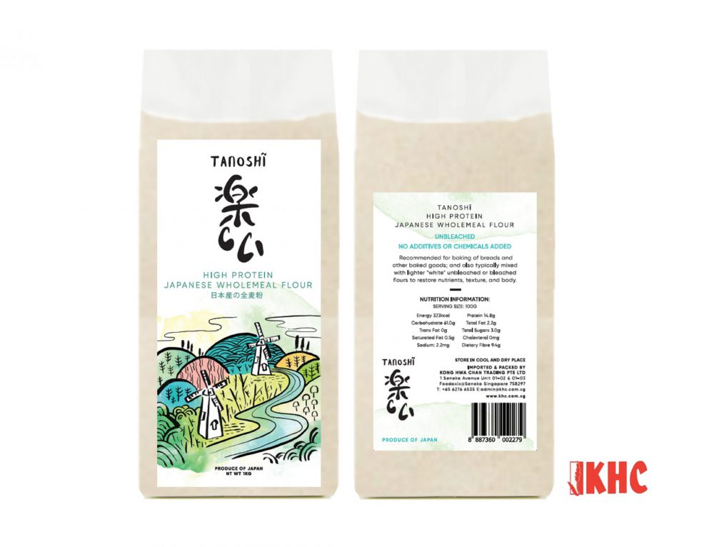 TANOSHĨ PREMIUM JAPANESE BREAD FLOUR 1KG KHC